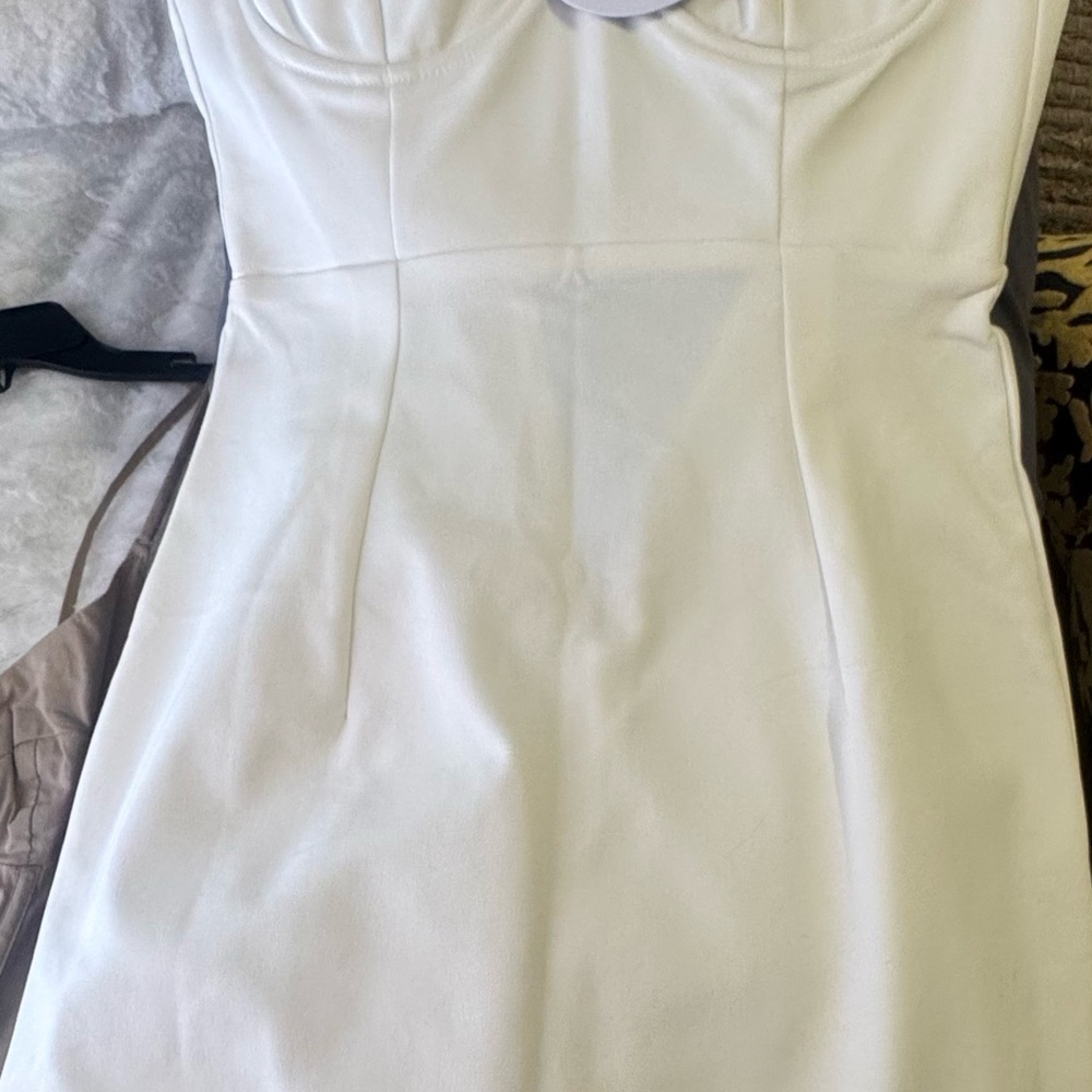 Princess Polly Strapless White Dress